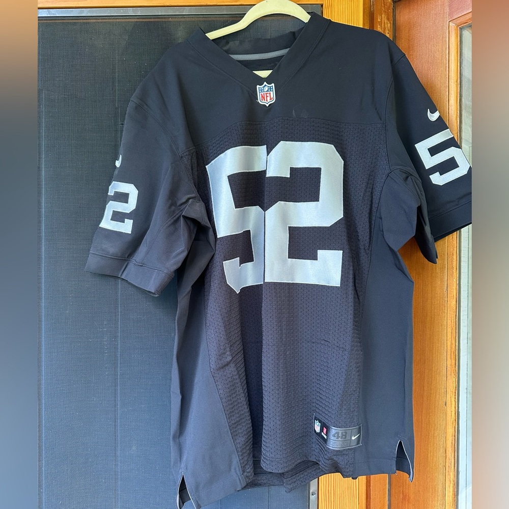 NFL Raiders On Field Khalil Mack Jersey